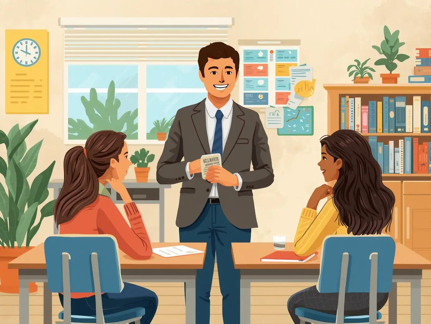 casual yet professional classroom environment
